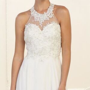 NWT Women's LA Merchandise Ivory Wedding Dress Size 12